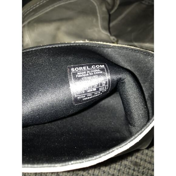 Sorel Womens Size 10 Slimpack Riding Tall II Boot - Black / Kettle - Picture 15 of 16